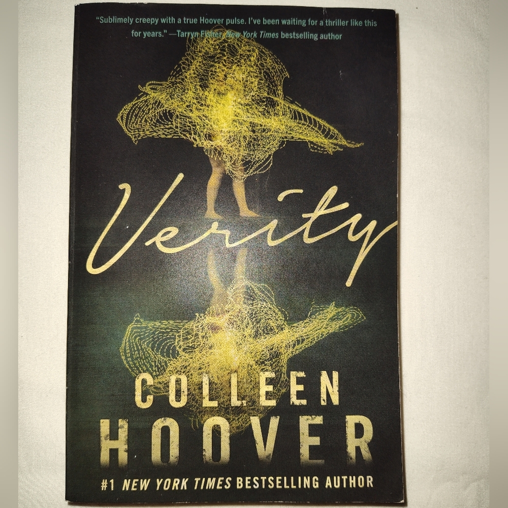 'Verity' Book Cover in Black and Gold
